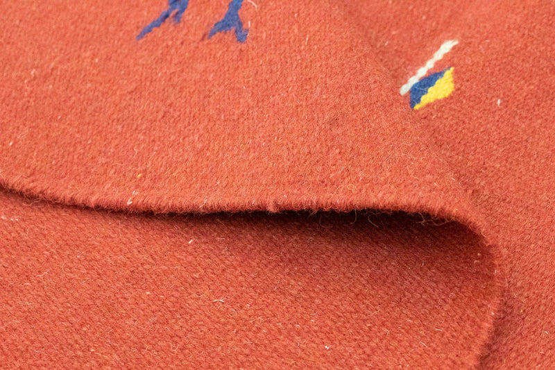 Kelim Rug - Trendy - 180 x 120 cm - red