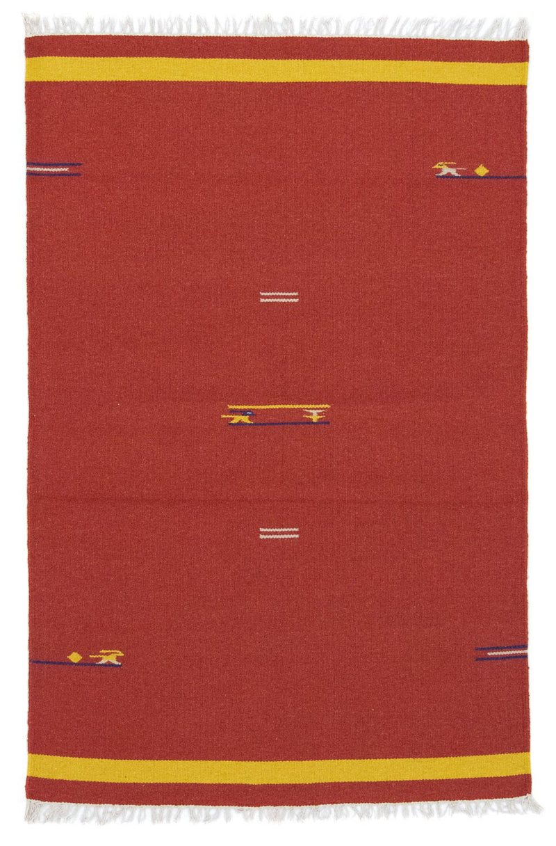 Kelim Rug - Trendy - 180 x 120 cm - red