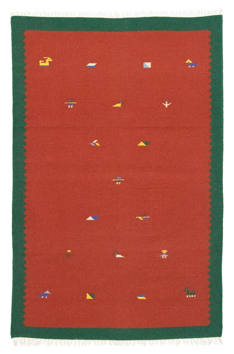 Kelim Rug - Trendy - 180 x 120 cm - red