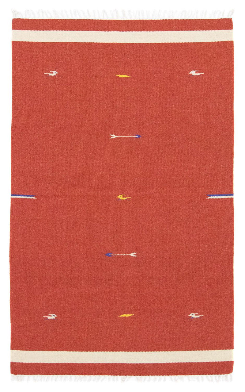 Kelim Rug - Trendy - 180 x 120 cm - red