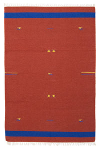 Kelim Rug - Trendy - 180 x 120 cm - red