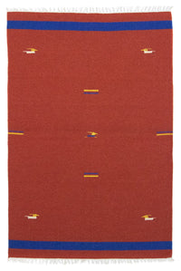 Kelim Rug - Trendy - 180 x 120 cm - red
