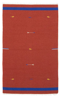 Kelim Rug - Trendy - 180 x 120 cm - red