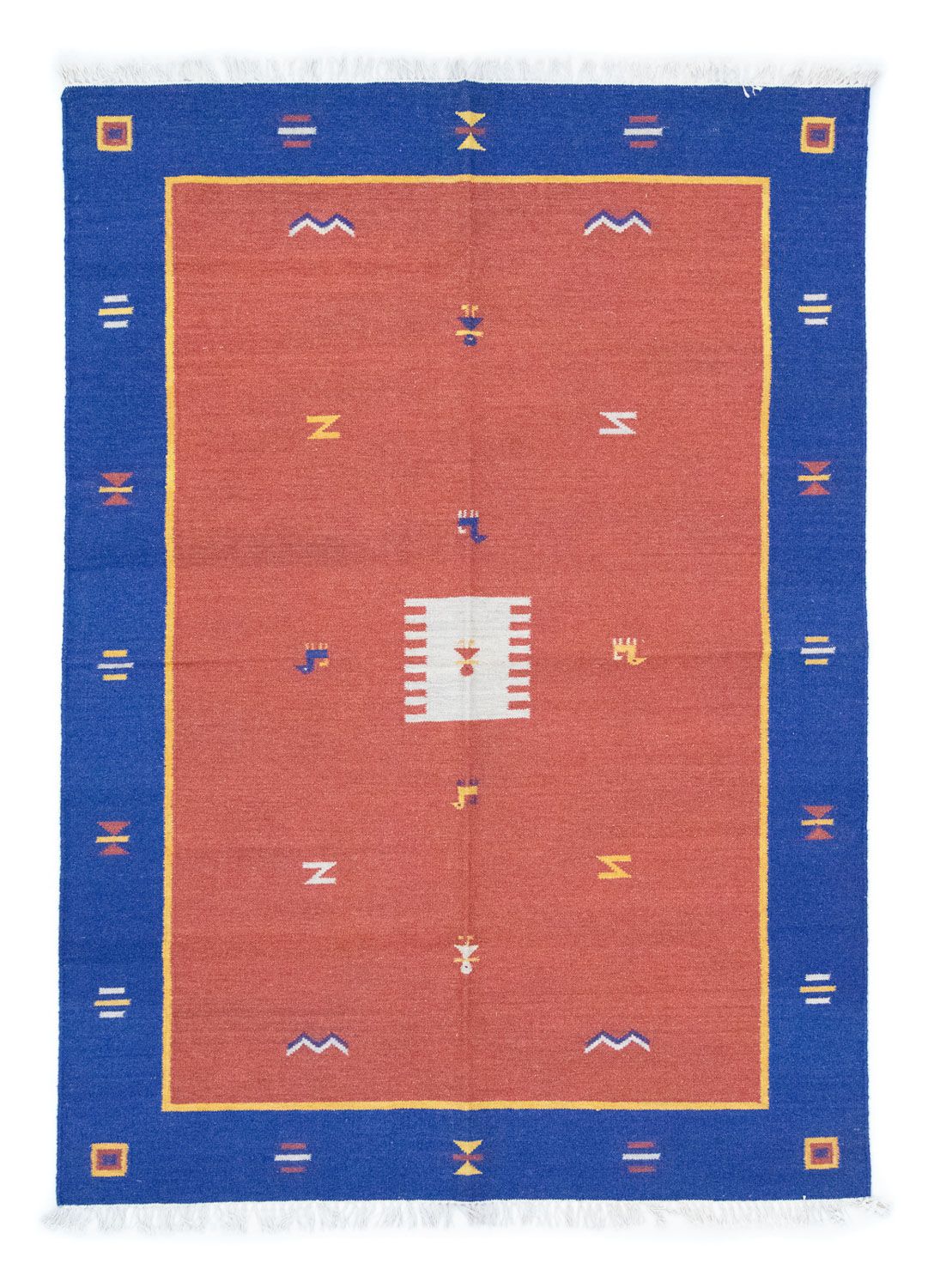 Kelim Rug - Trendy - 200 x 140 cm - red