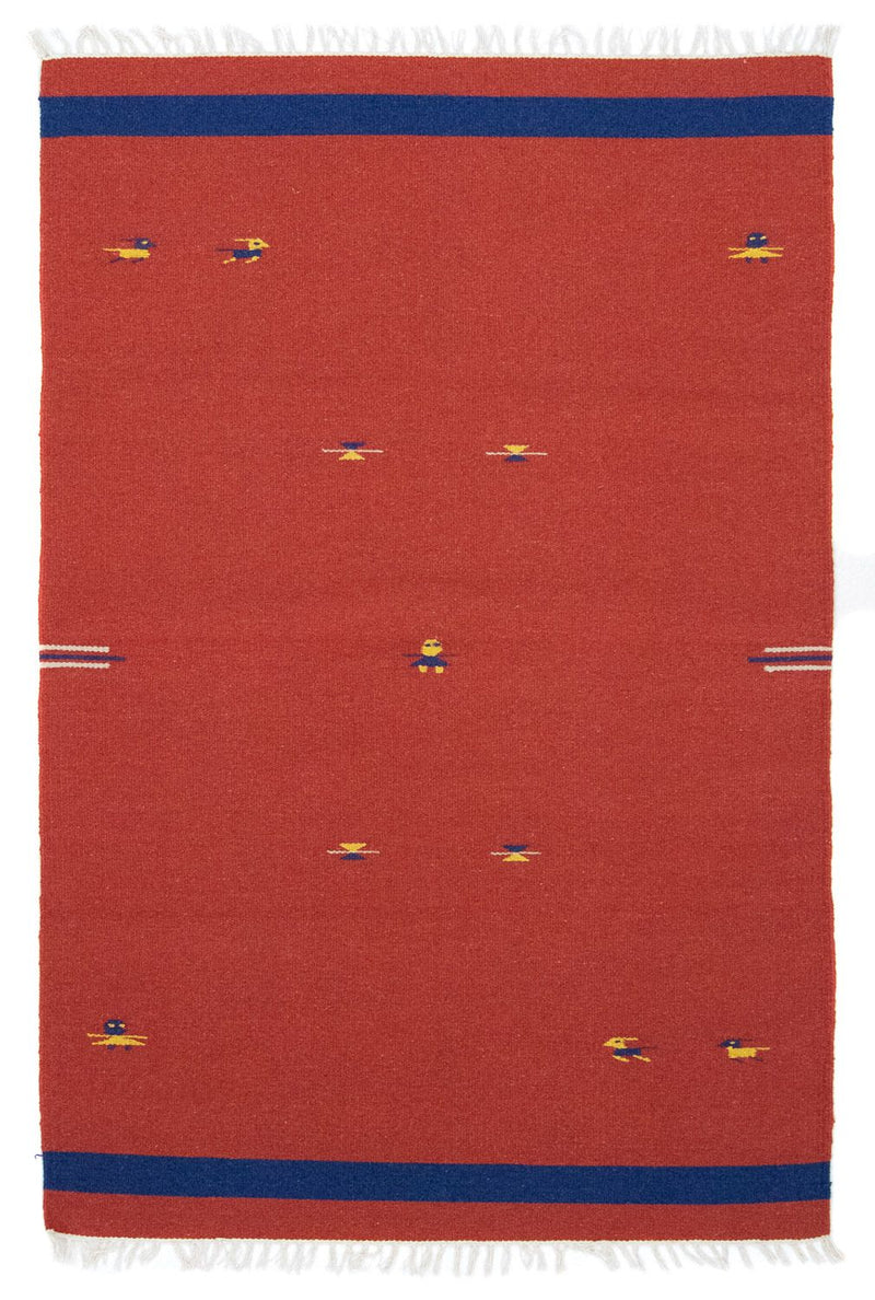 Kelim Rug - Trendy - 180 x 120 cm - red