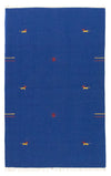 Modern Kilim Rug 120x180cm - Wool Rug - Rectangle / Blue / 120 x 180 cm Rectangle