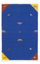 Kelim Teppich - Trendy 180 x 120 cm - blau