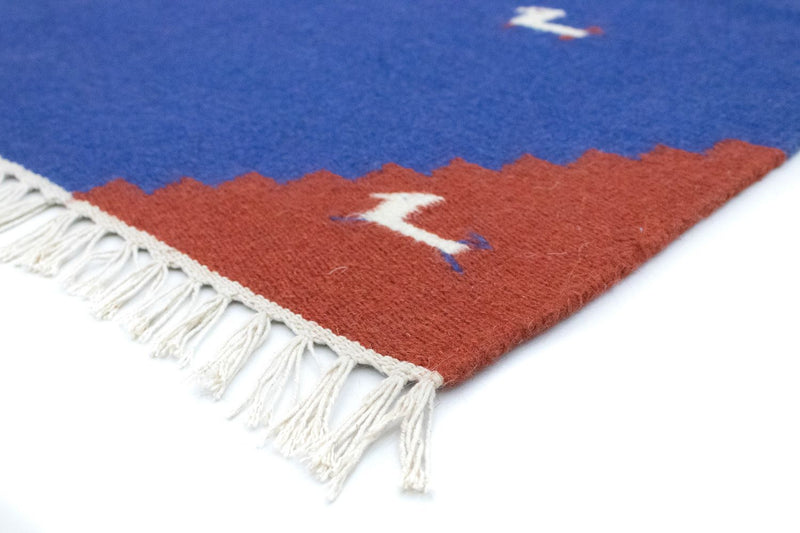 Kelim Rug - Trendy - 180 x 120 cm - blue