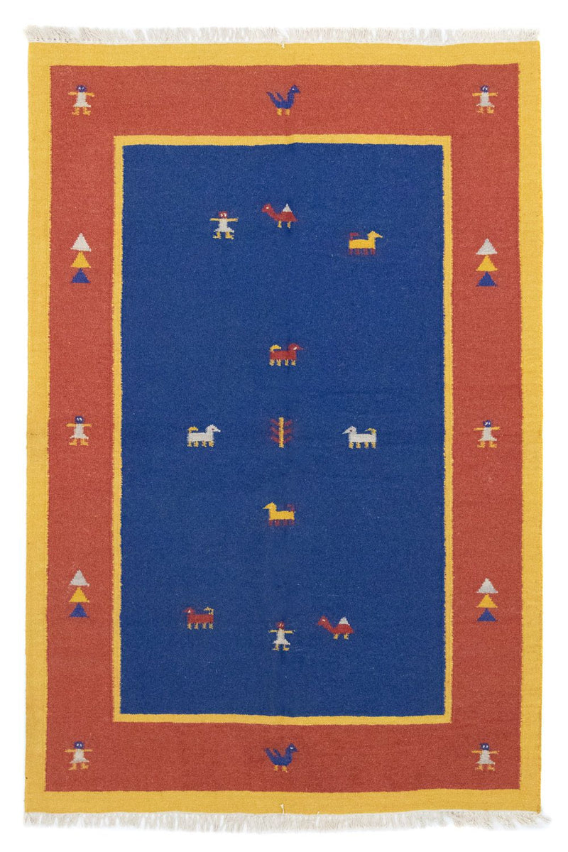 Kelim Rug - Trendy - 200 x 140 cm - blue