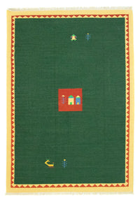 Kelim Rug - Trendy - 300 x 200 cm - dark green