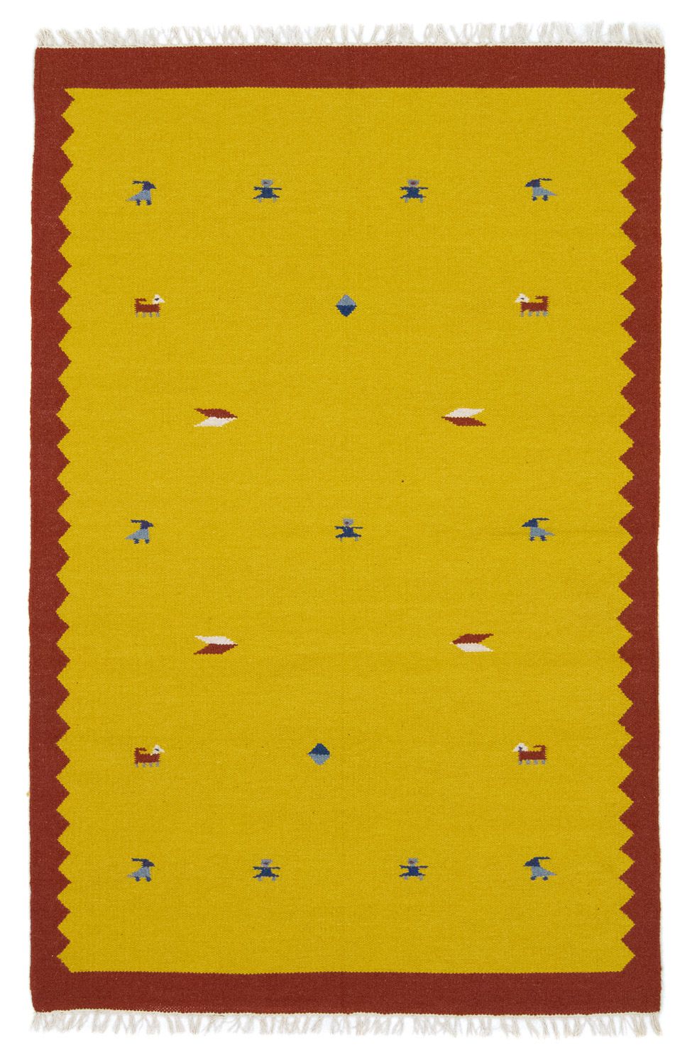 Kelim Rug - Trendy - 180 x 120 cm - yellow