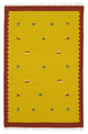 Kelim Teppich - Trendy 180 x 120 cm - gelb