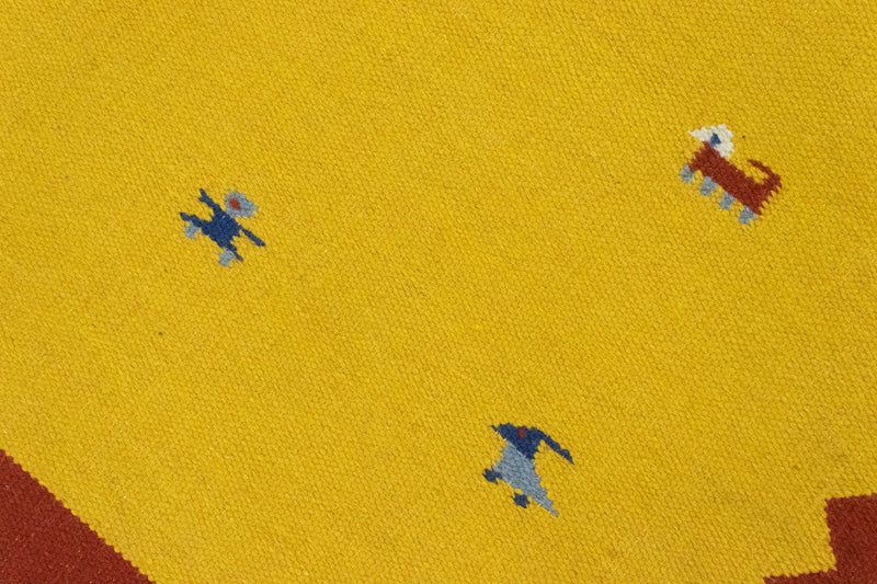 Kelim Rug - Trendy - 180 x 120 cm - yellow