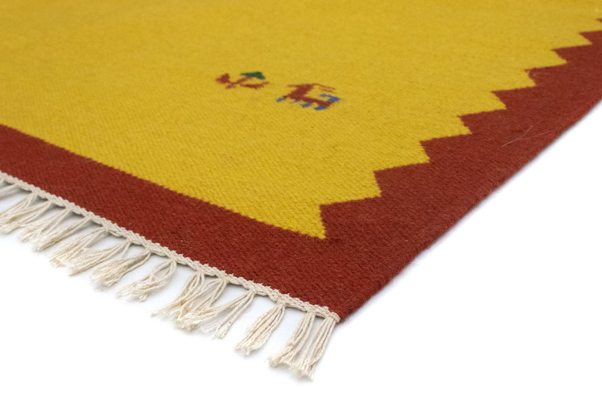 Kelim Rug - Trendy - 180 x 120 cm - yellow