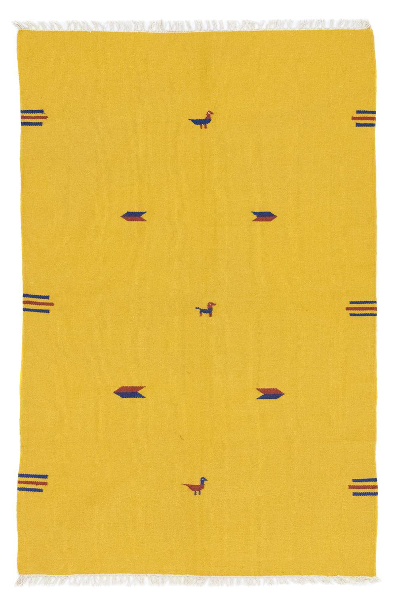 Kelim Rug - Trendy - 200 x 140 cm - yellow