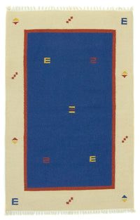 Kelim Rug - Trendy - 180 x 120 cm - blue