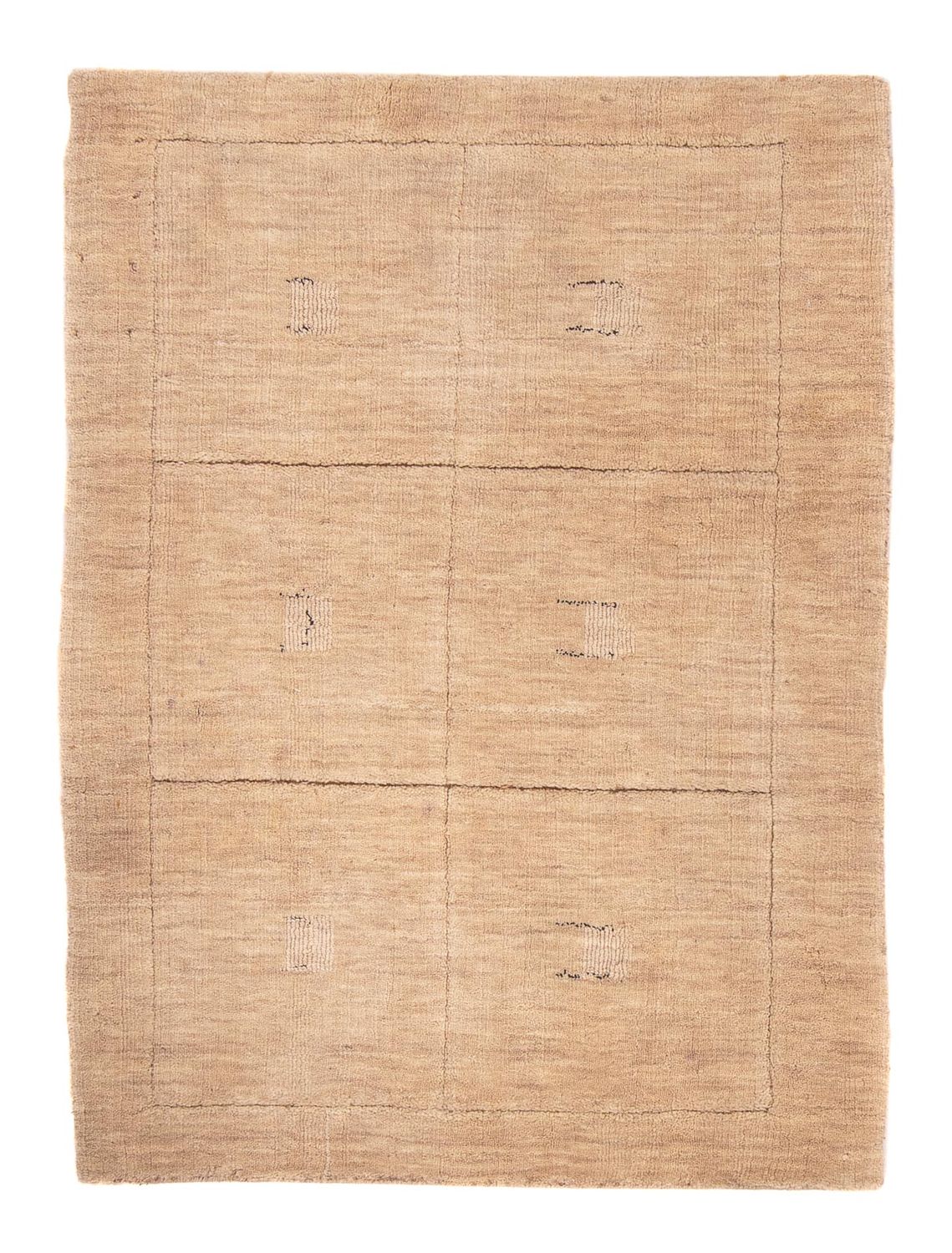 Gabbeh Rug - Loribaft Softy - 117 x 85 cm - light beige