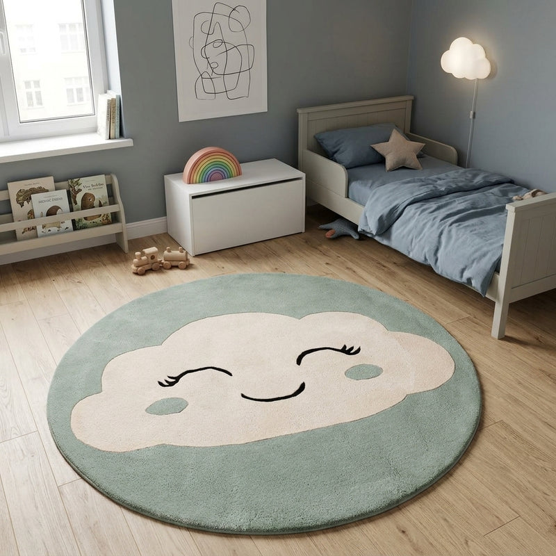 Cloud Kids Rug Round