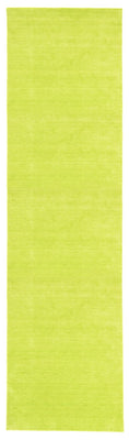Runner Gabbeh Rug - Indus - 400 x 80 cm - lime green