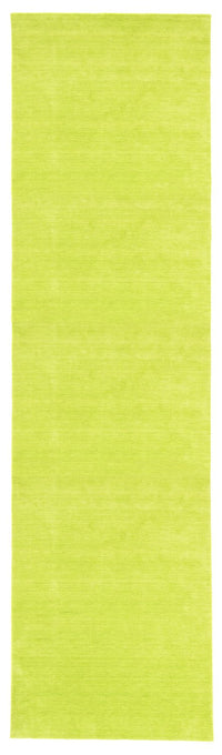 Runner Gabbeh Rug - Indus - 400 x 80 cm - lime green