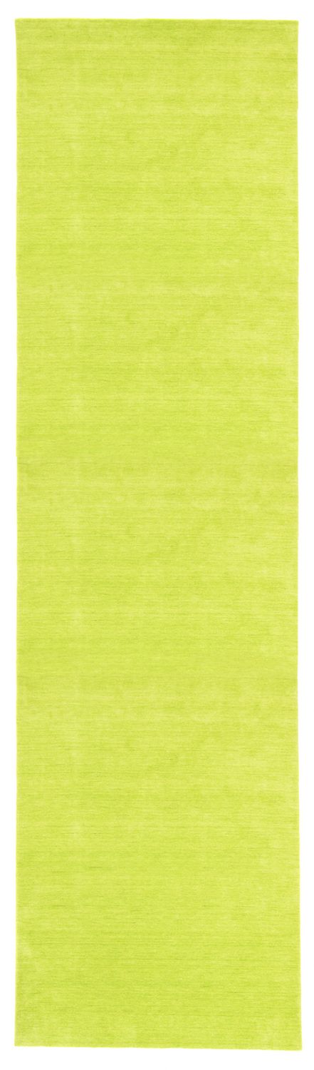 Runner Gabbeh Rug - Indus - 400 x 80 cm - lime green