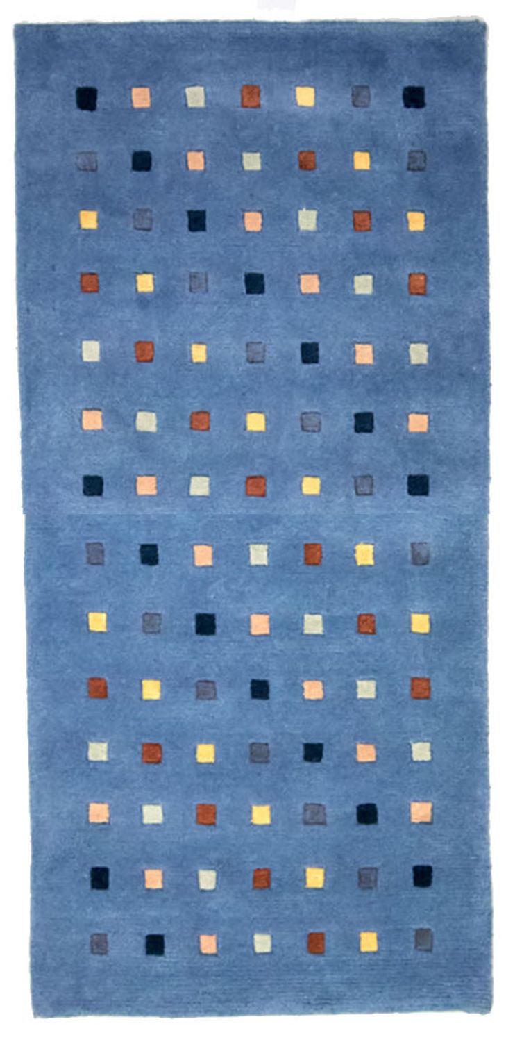 Nepal Rug - 140 x 70 cm - light blue