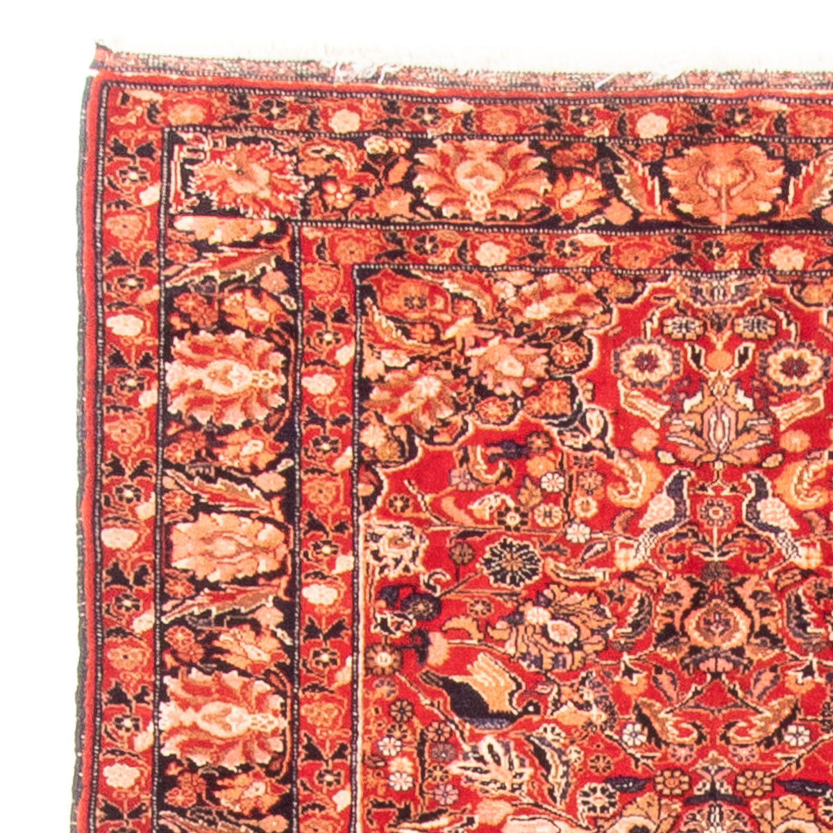 Runner Afghan Rug - 194 x 108 cm - red