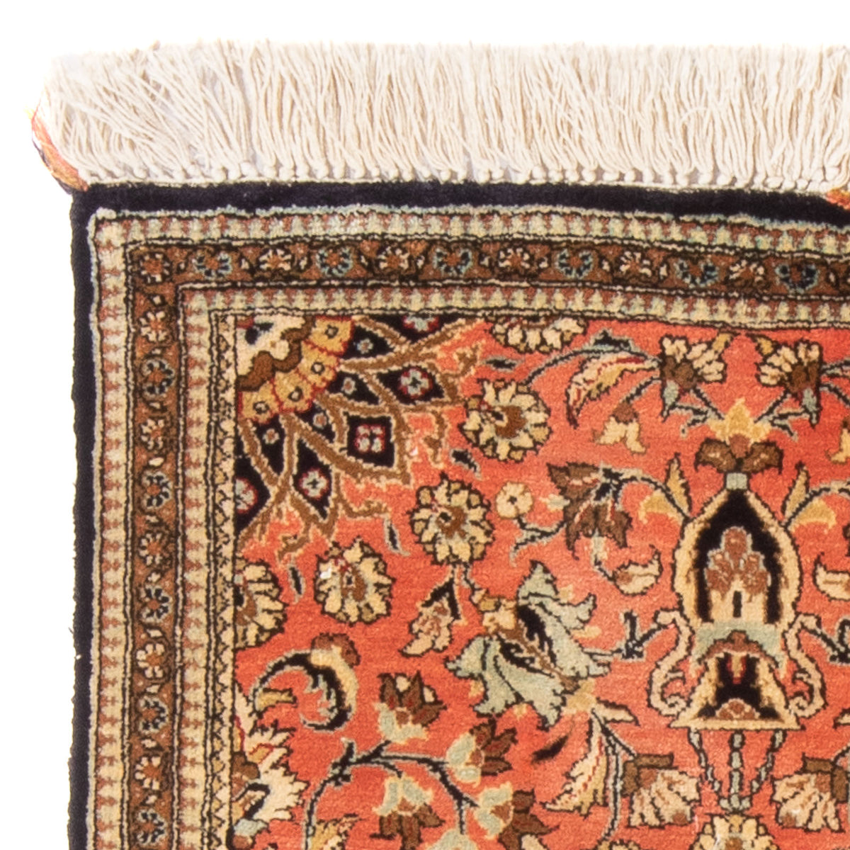 Silk Rug - Ghom Silk - Premium - 80 x 60 cm - red