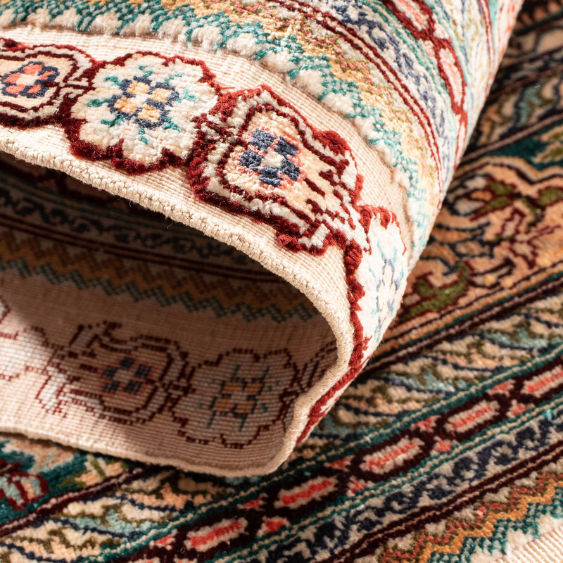 Oriental Rug - Hereke - 91 x 62 cm - multicolored