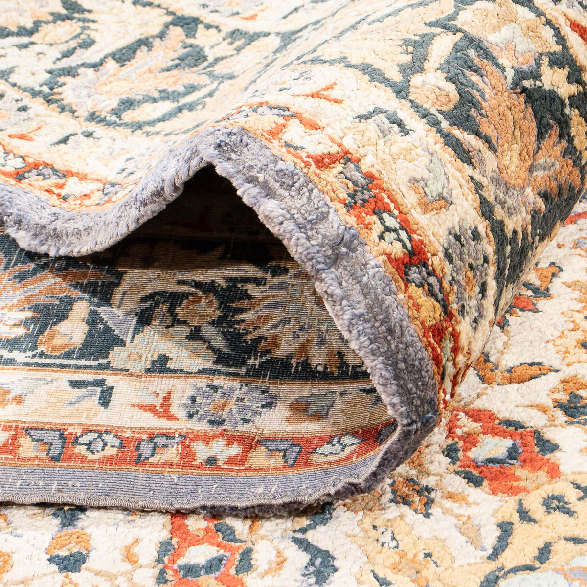 Silk Rug - Chinese Silk - 154 x 94 cm - multicolored