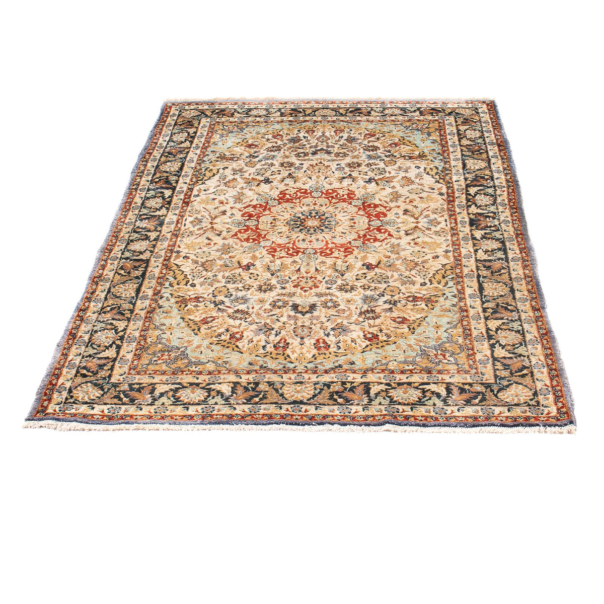 Silk Rug - Chinese Silk - 154 x 94 cm - multicolored