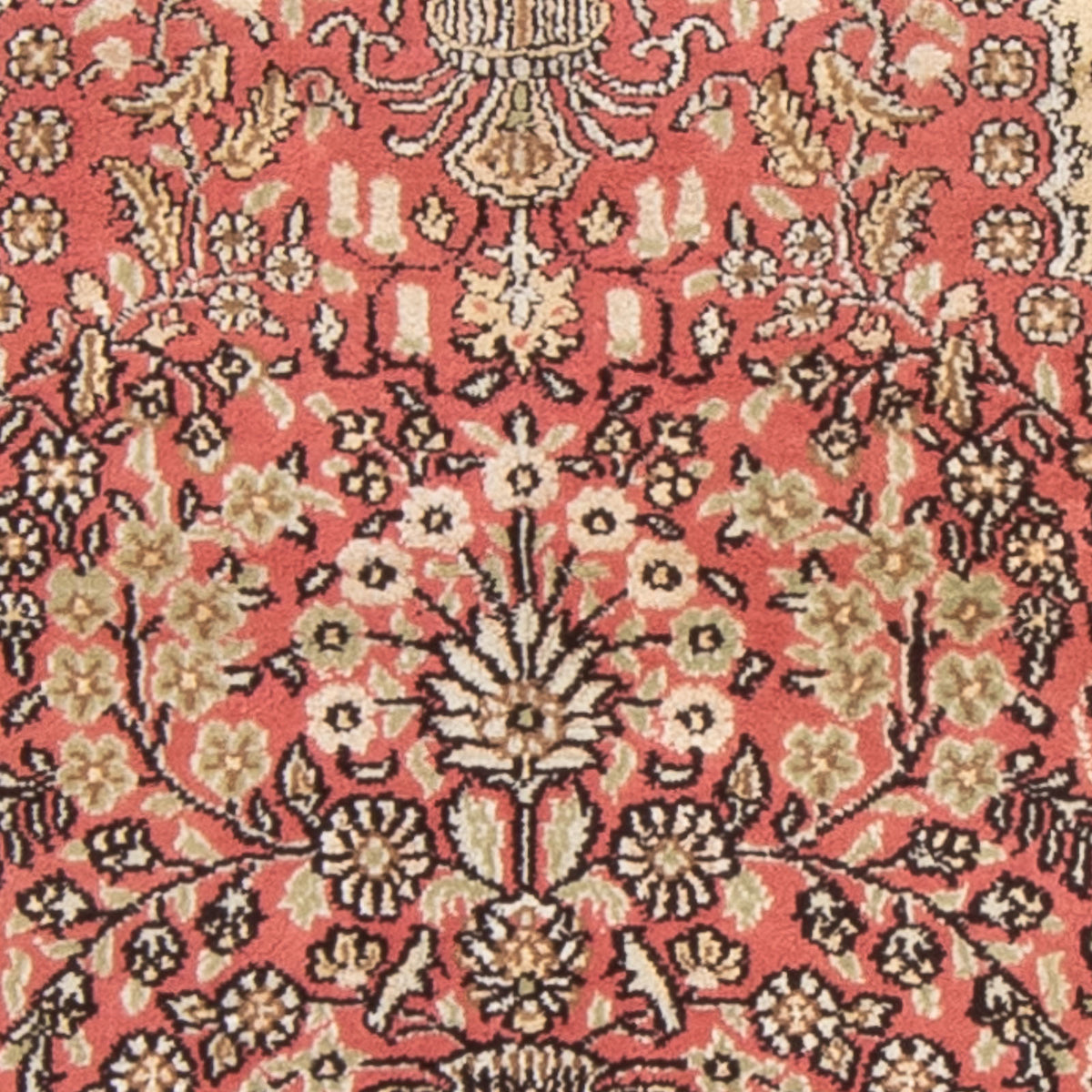 Silk Rug - Chinese Silk - 86 x 64 cm - red