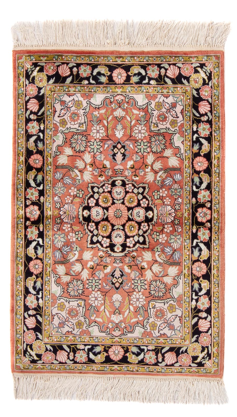 Silk Rug - Chinese Silk - 93 x 62 cm - red