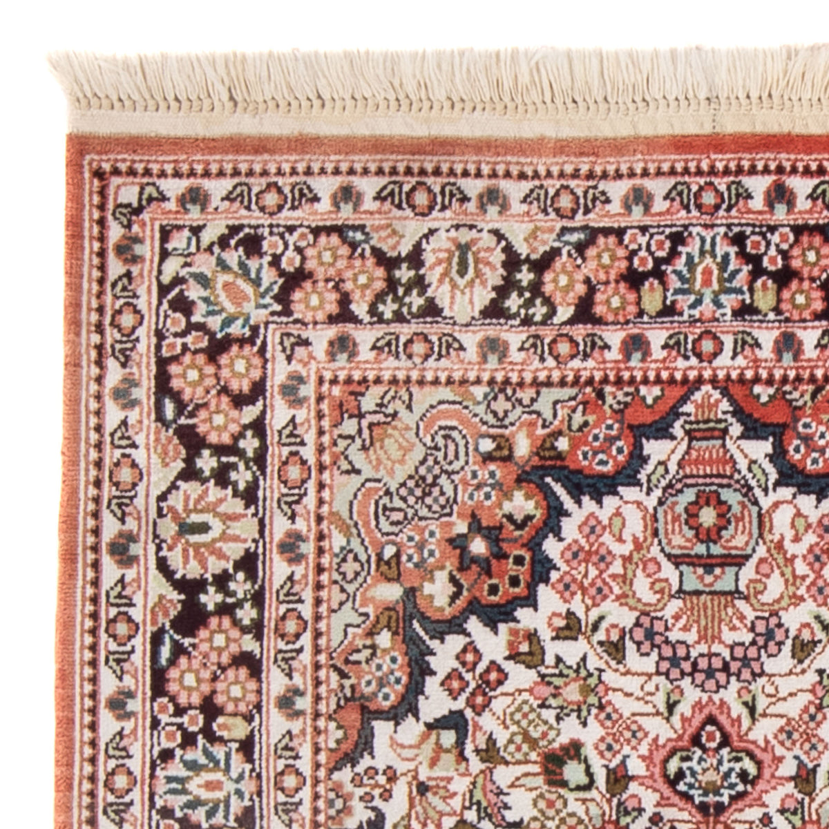 Silk Rug - Chinese Silk - 91 x 63 cm - beige