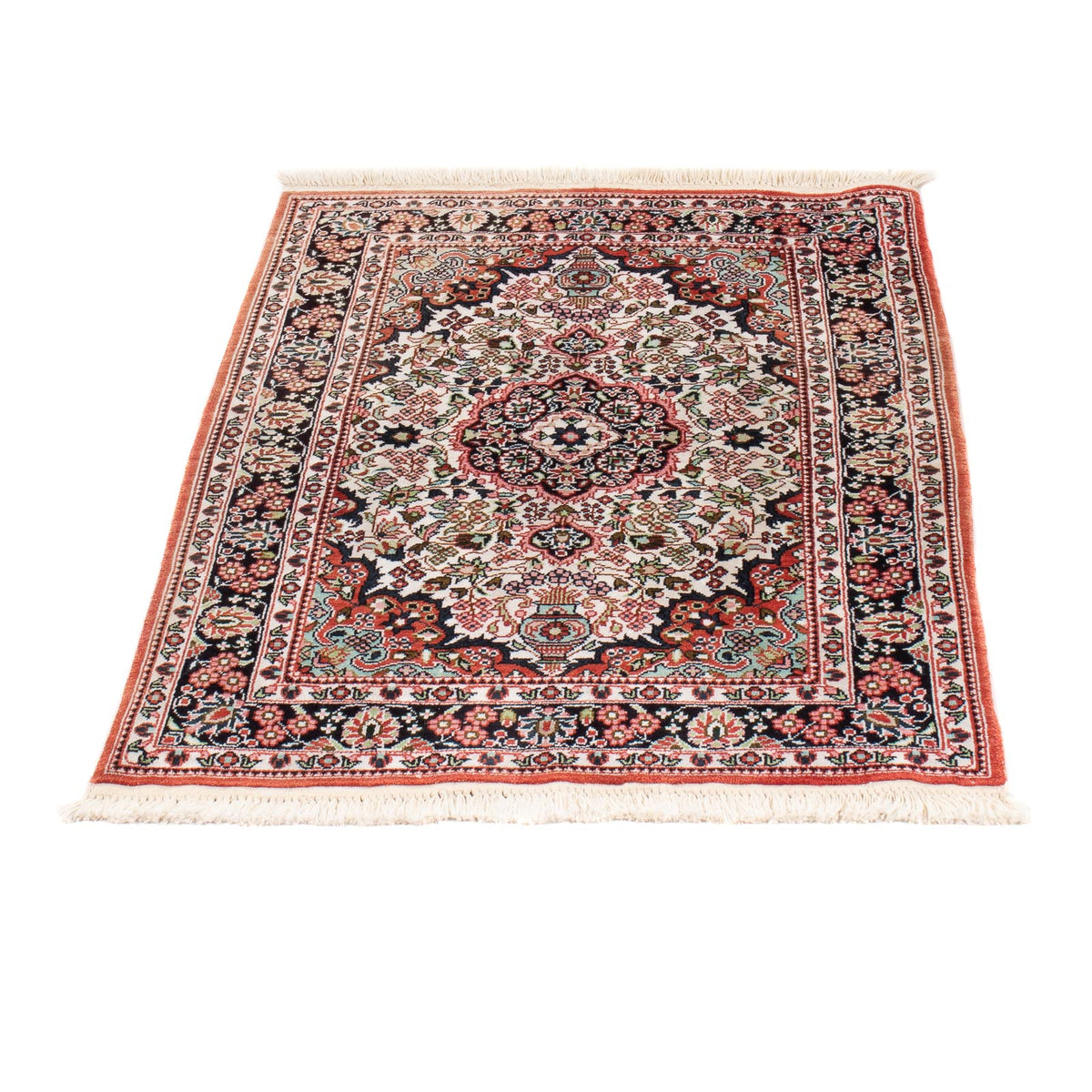 Silk Rug - Chinese Silk - 91 x 63 cm - beige