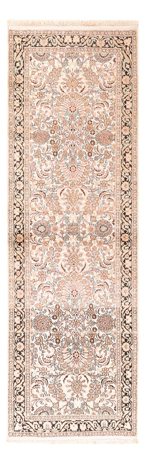Runner Silk Rug - Kashmir Silk - 280 x 96 cm - rose