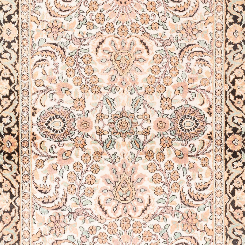 Runner Silk Rug - Kashmir Silk - 280 x 96 cm - rose