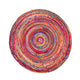Jute Carpet Rug Indigo Stripy