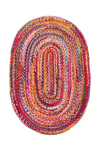 Jute Carpet Rug Indigo Stripy – product image