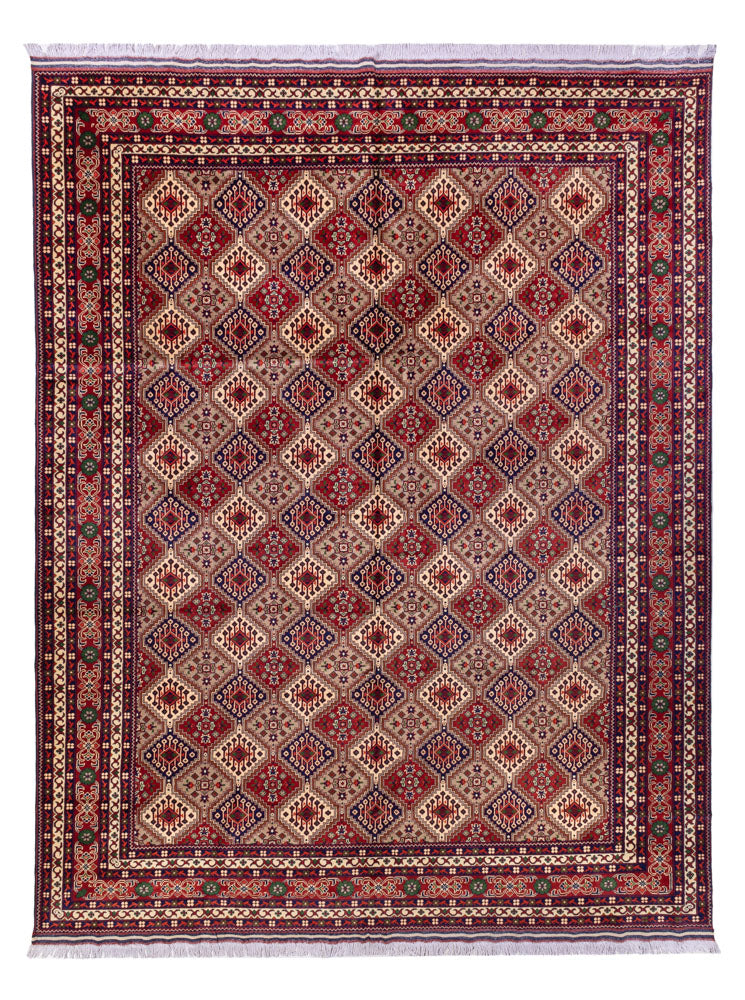 Afghan Rug - 382 x 290 cm - dark beige