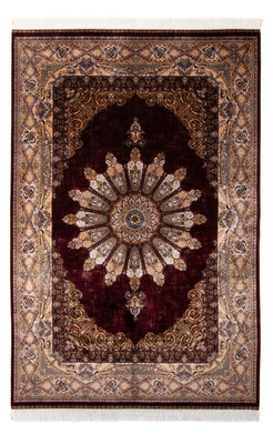 Perser Rug - Ghom - 230 x 150 cm - wine red