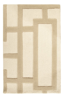 Wool Rug - 90 x 60 cm - beige
