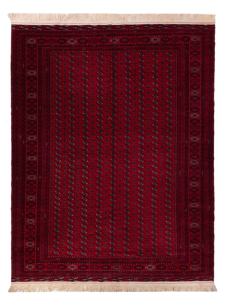 Afghan Rug - Bukhara - 390 x 296 cm - dark red