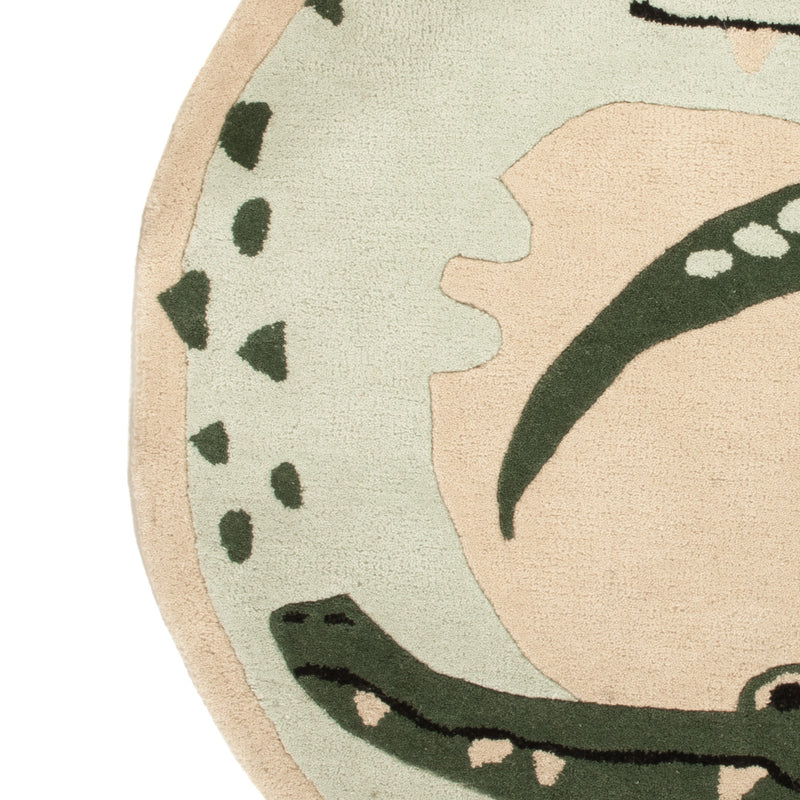 Children's Rug round  - 92 x 92 cm - multicolored