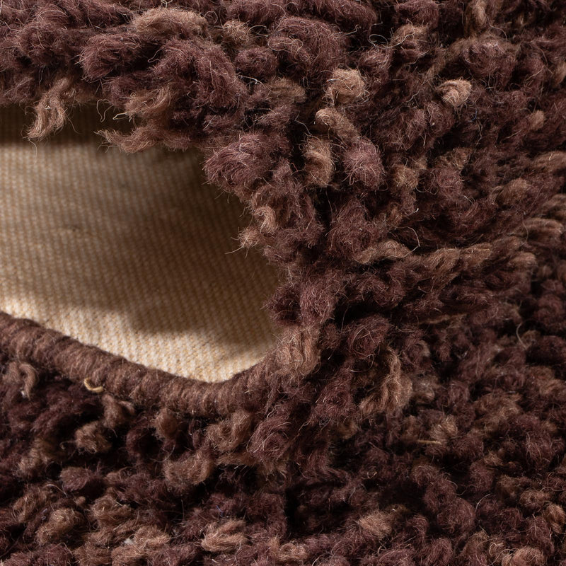 Runner High-Pile Rug - 207 x 67 cm - brown