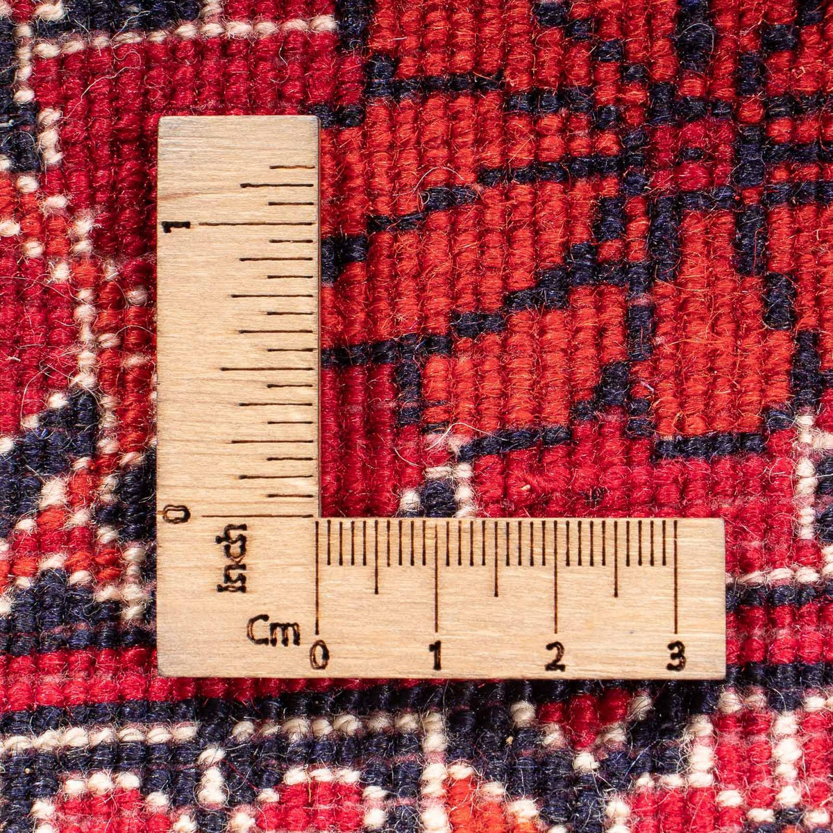 Belutsch Rug square  - 104 x 91 cm - red