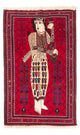 Belutsch Rug - 157 x 102 cm - red