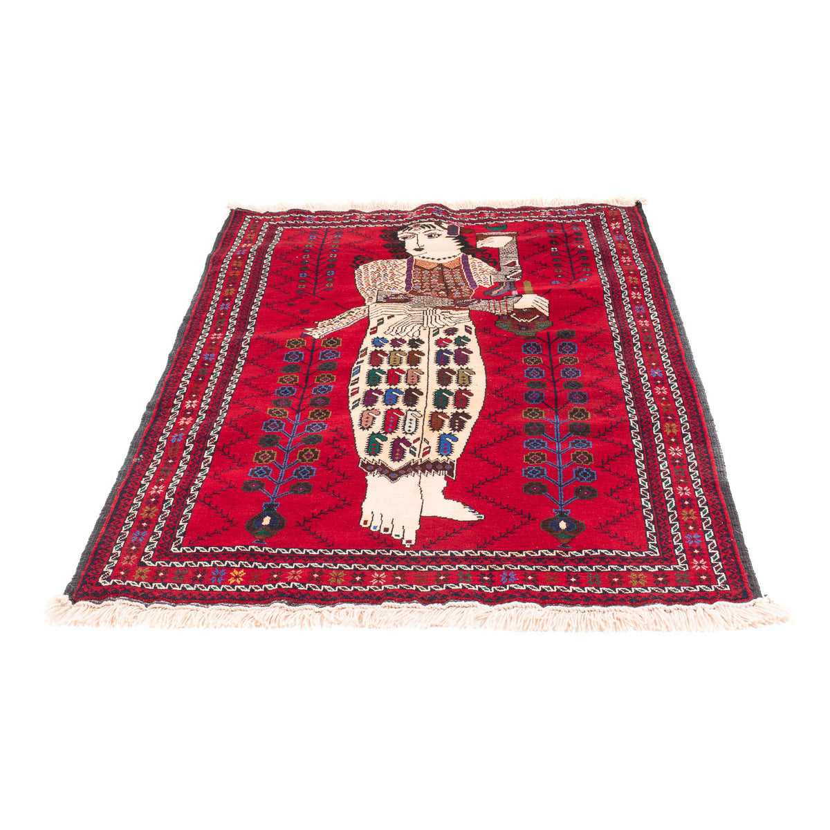 Belutsch Rug - 157 x 102 cm - red