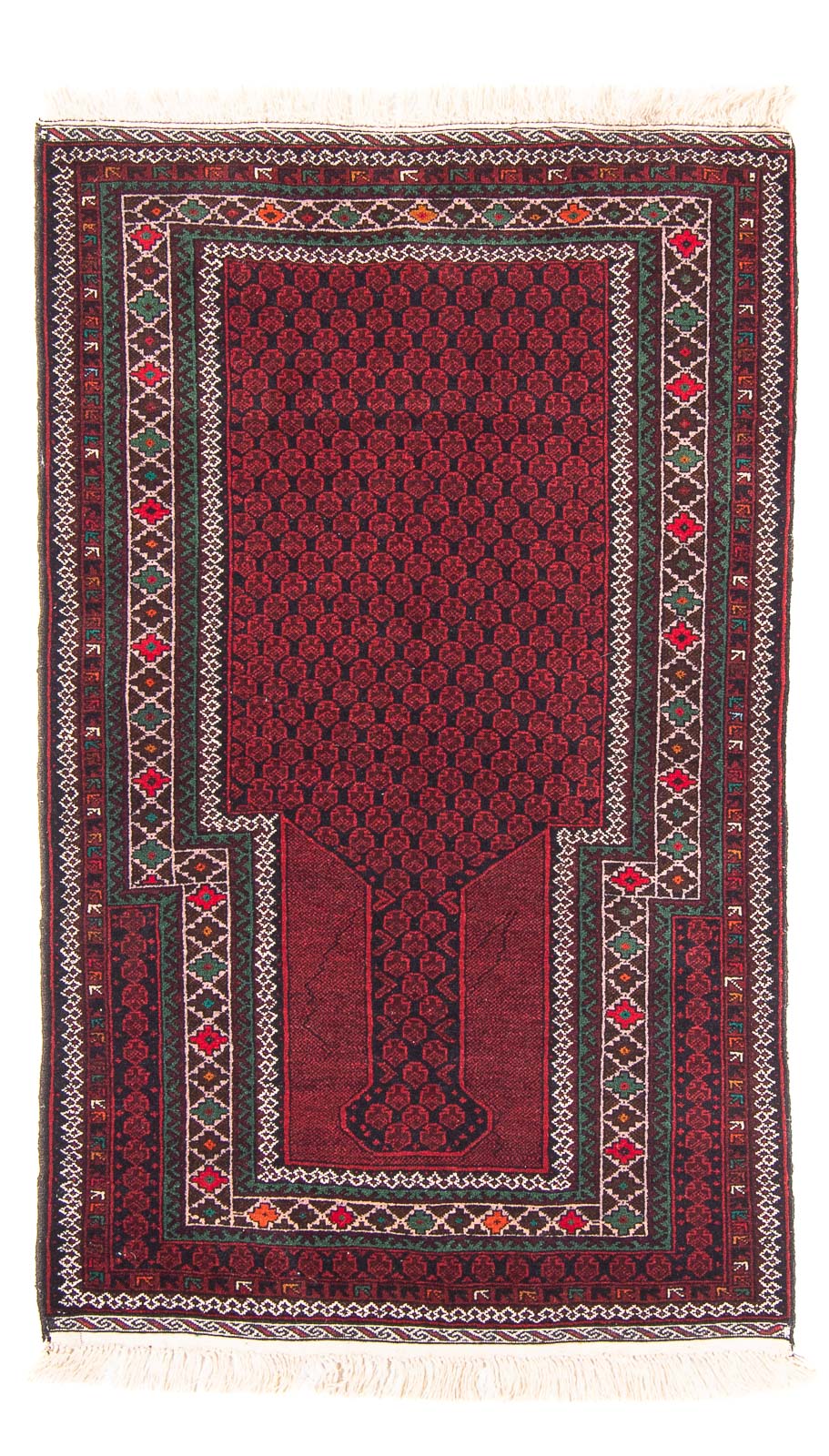 Belutsch Rug - Prayer Rug - 145 x 88 cm - red
