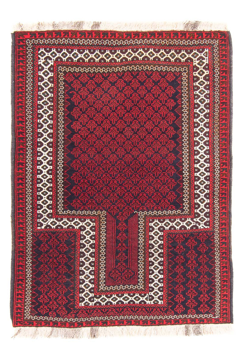 Belutsch Rug - Prayer Rug - 130 x 90 cm - red